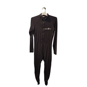 Scuba Max Women's Dive Skin Black 1/2 Zip Size Small